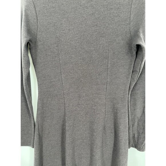 Horny Toad Womens Tomboy Wrap Knit Dress Size M Brown Pocket Long Sleeve Toad&Co - Picture 3 of 10